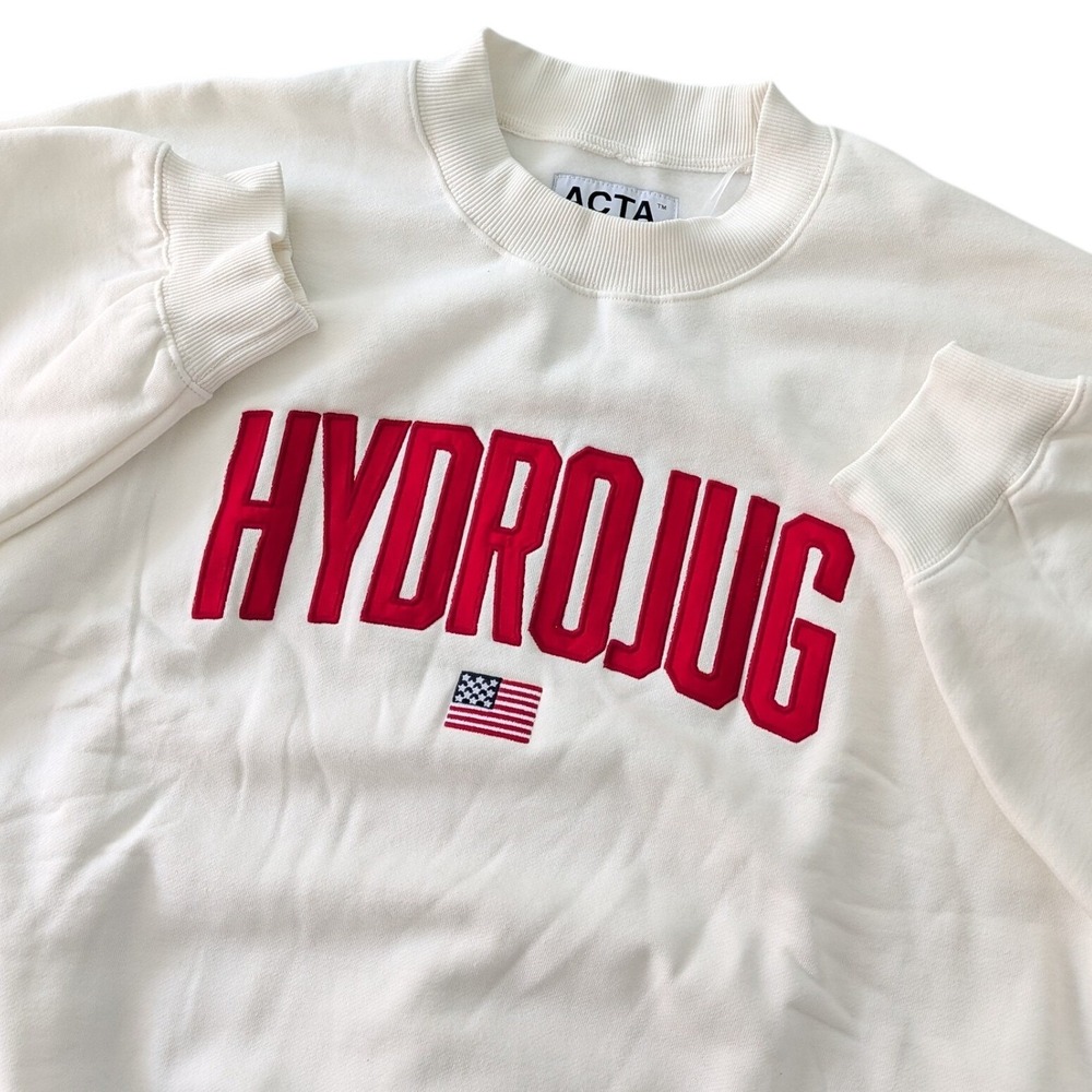 ACTA HydroJug Everyday Crewneck Sweatshirt XXL/XXXL Frontier White NWT
